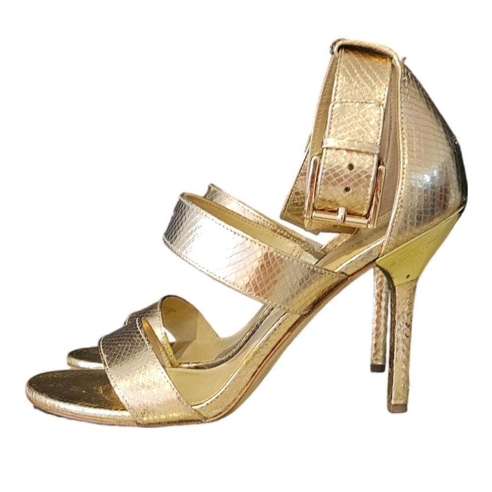 Michael Kors Gold Metallic Heels – Size 8.5